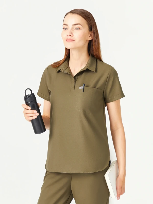 COSA COLLAR WOMEN'S SCRUB SET