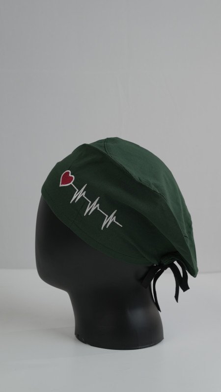 PULSE ZONE HEART BEAT GREEN HEADCAP