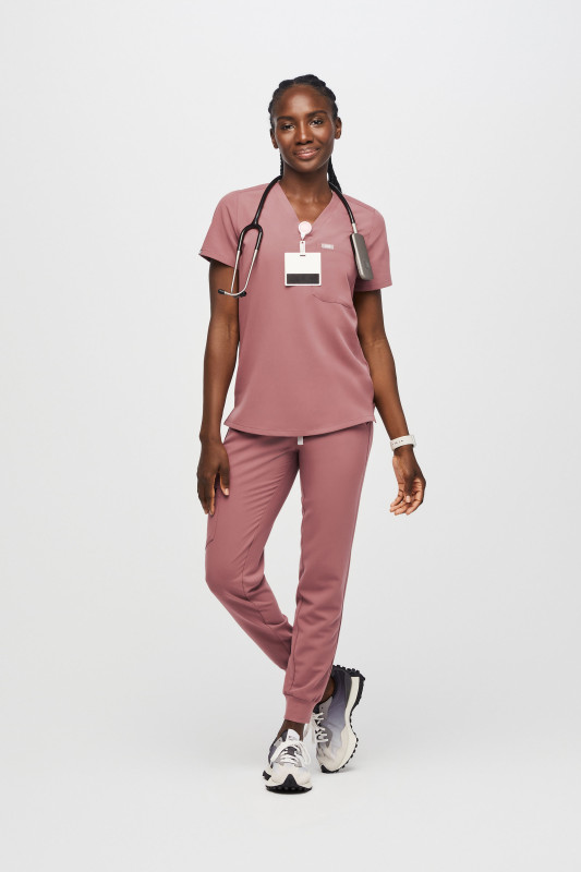 FIGS Womens Scrub store Set - Catarina One-Pocket Scrub Top with Zamora Joggers