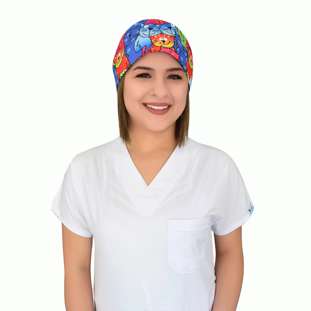 NUR COLORFUL CATS PATTERNED CAP